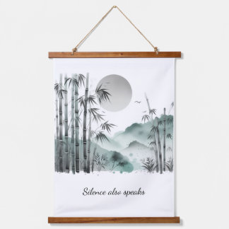 Wood Topped Wall Tapestry Paz Wandteppich Mit Holzrahmen