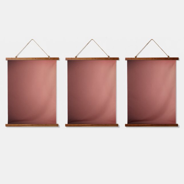 Wood Topped Wall Tapestry style and design Wandteppich Mit Holzrahmen (Dreifach)