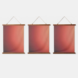 Wood Topped Wall Tapestry style and design Wandteppich Mit Holzrahmen