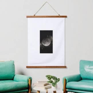 Wood Topped Wall Tapestry Wandteppich Mit Holzrahmen