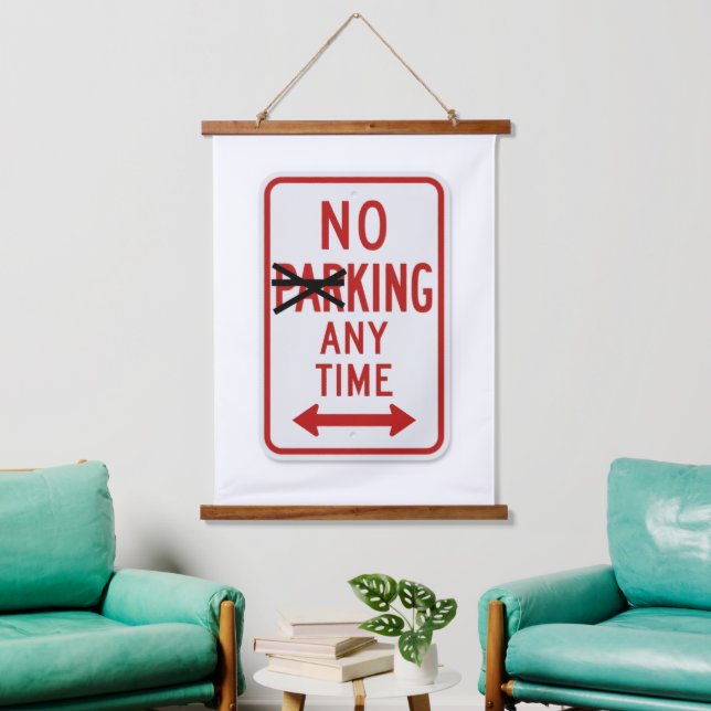 Wood Topped Wall Tapestry Wandteppich Mit Holzrahmen (Wohnzimmer)