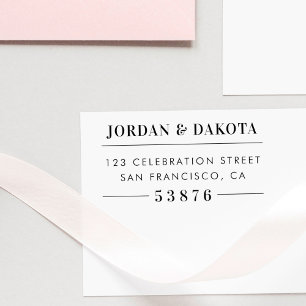 Wood Wedding Rücksendeadresse für benutzerdefinier Gummistempel