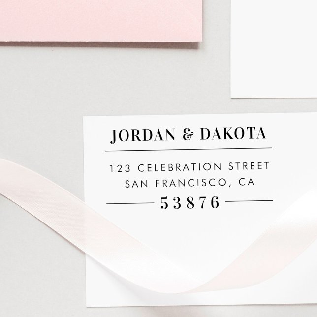 Wood Wedding Rücksendeadresse für benutzerdefinier Gummistempel (Von Creator hochgeladen)