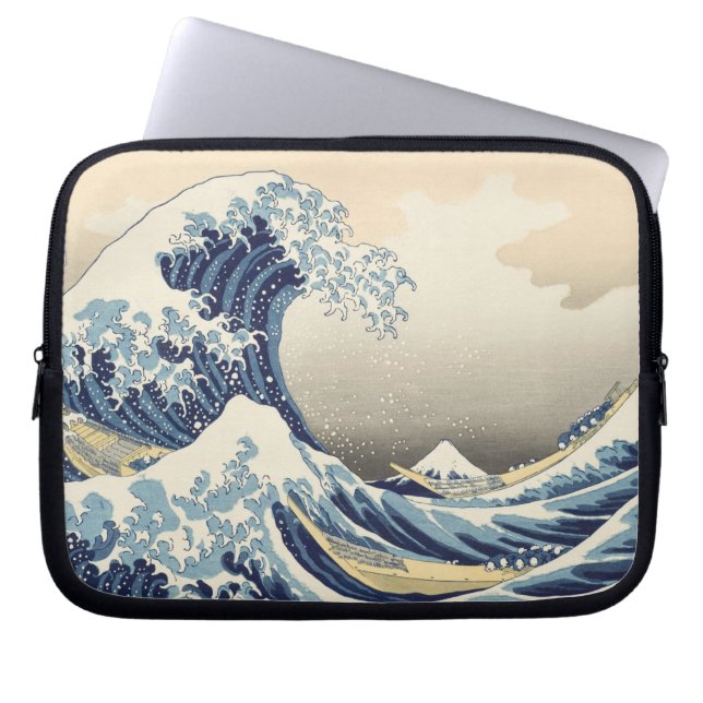 Woodblock Druck durch Katsushika Hokusai Laptopschutzhülle (Vorderseite)