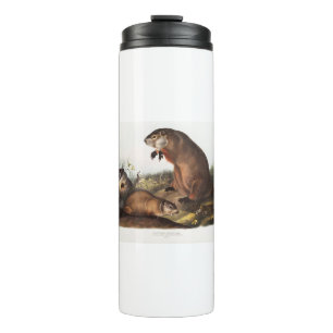 Woodchuck Camping Deko Gips Thermosbecher