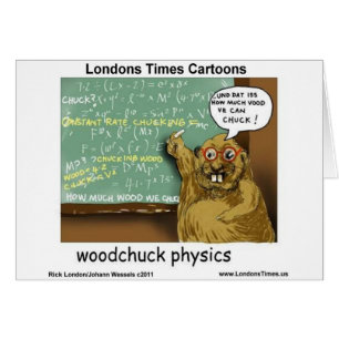 Woodchuck Physik Funny gibt T-Shirts Tasse & Karte