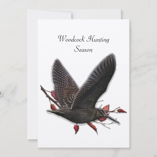 Woodcock Einladung (Vorderseite)