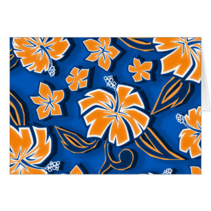 Woodcut-Hibiskus Hawaii