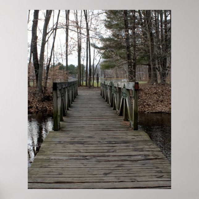 Wooden Footbridge Poster (Vorne)