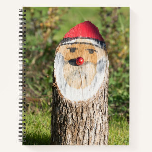 Wooden Santa Claus Notizbuch