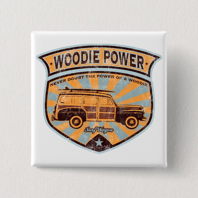 Woodie Lastwagen Button (Vorderseite)