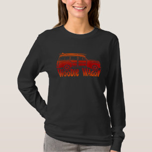 Woodie Wagon Vintage Coole Klassische Woody Car te T-Shirt