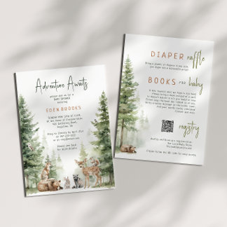 Woodland Adventure erwartet | Alles in einer Babyd Einladung