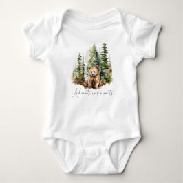 Woodland Adventure erwartet Baby Dusche Geschenk Baby Strampler