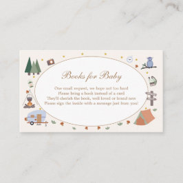 Woodland Adventure erwartet Camping Baby Shower Begleitkarte