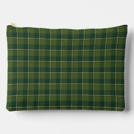Woodland and Evergreen Plaid Dark Green Zubehörtasche