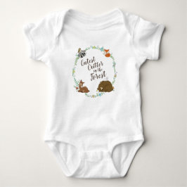 Woodland Animal Baby Dusche Strampler