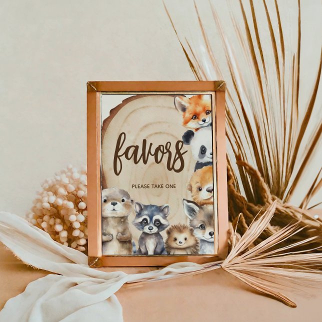 Woodland Animal Baby Shower Liebling Schild (Von Creator hochgeladen)