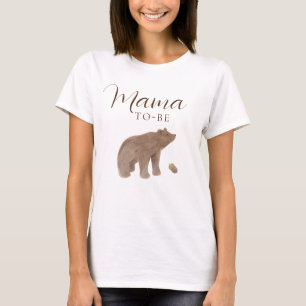 Woodland Animal Bear Fall Baby Shooting Mama wird T-Shirt