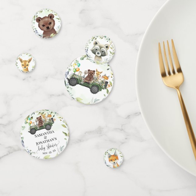 Woodland Animal Green Forest Baby Shower Konfetti (Gruppe)