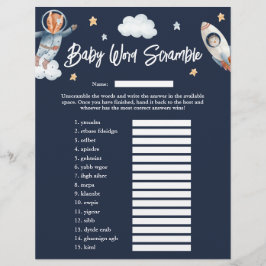 Woodland Animal Space 'Word Scramble' Kinderdusche