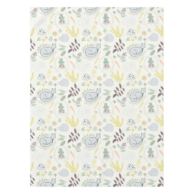 Woodland Animal Tablecloth Tischdecke (Vorderseite)