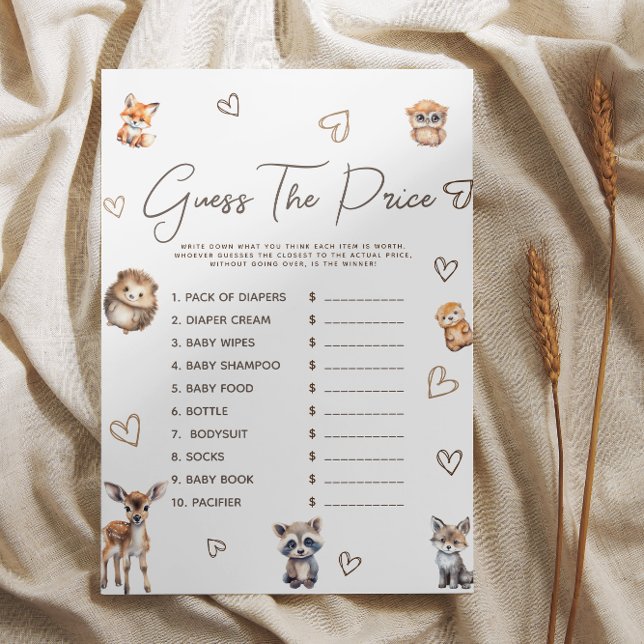 Woodland Animal Theme Raten Sie das Preisspiel (Von Creator hochgeladen)