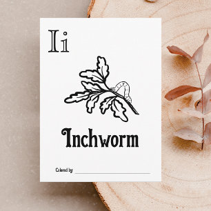 Woodland Animals ABC Coloring Baby Shooting Activi Postkarte