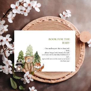 Woodland Animals Adventure book für Babyanfragen Begleitkarte