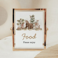 Woodland Animals Adventure erwartet Baby Shower Fo