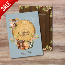 Woodland Animals Baby Boy Dusche 1. Geburtstag