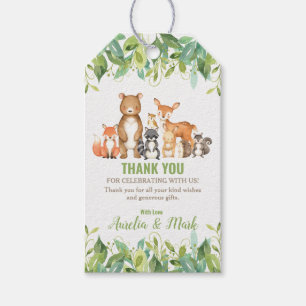 Woodland Animals Baby Dusche Forest Boy Gefallen Geschenkanhänger
