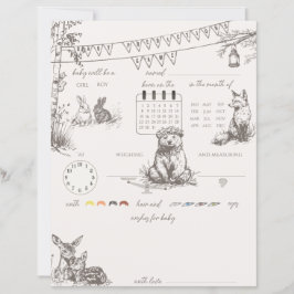 Woodland Animals Baby Predictions Ratings Game