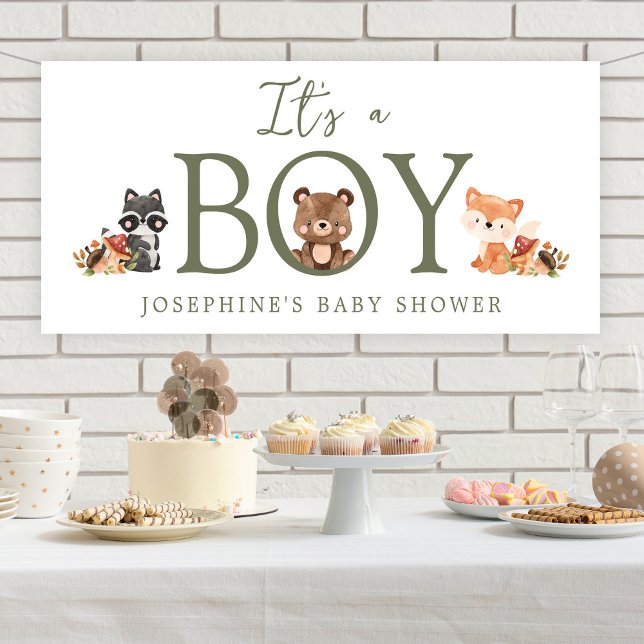 Woodland Animals Baby Shower Banner (Von Creator hochgeladen)