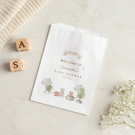 Woodland Animals Baby Shower Geschenktütchen