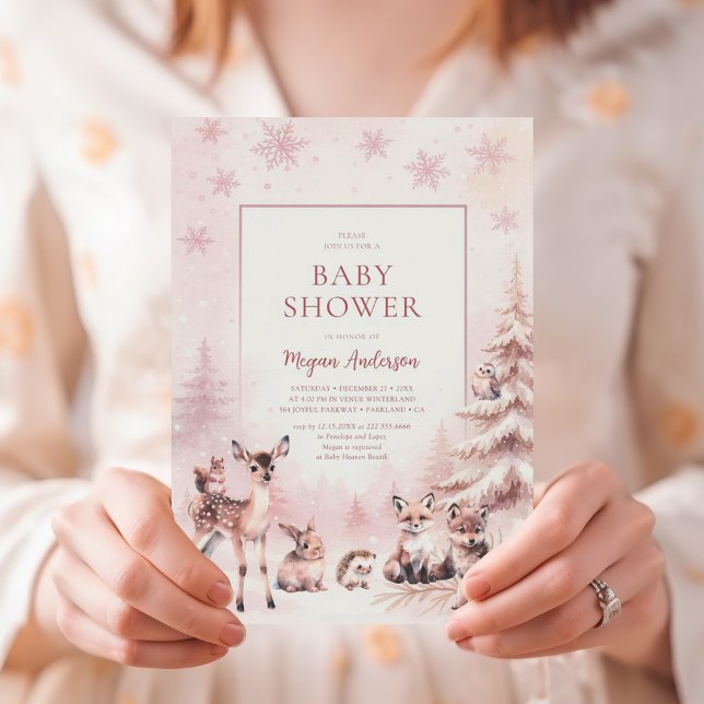 Woodland Animals Baby Shower Invitation Einladung (Von Creator hochgeladen)