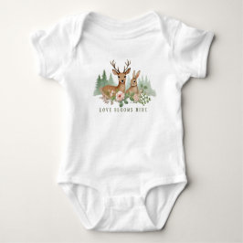 Woodland Animals Babydusche Baby Strampler