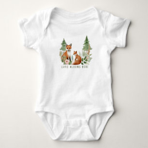 Woodland Animals Babydusche Baby Strampler