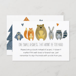 Woodland Animals Babydusche Buchanfrage