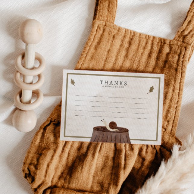 Woodland Animals Babydusche Dankeskarte (Von Creator hochgeladen)