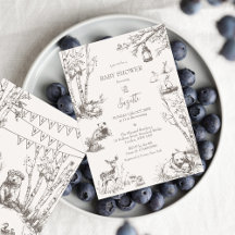 Woodland Animals Babydusche