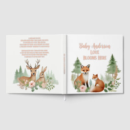 Woodland Animals Babydusche Gästebuch