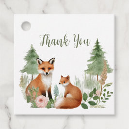 Woodland Animals Babydusche Geschenkanhänger