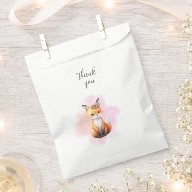 Woodland Animals Babydusche Geschenktütchen (Ausgeschnitten)
