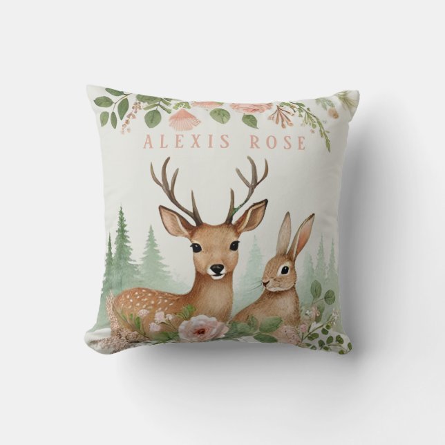 Woodland Animals Babydusche Kissen (Vorderseite)