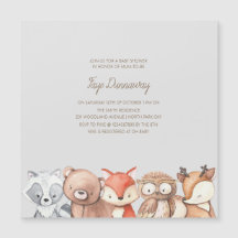 Woodland Animals Babydusche