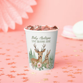 Woodland Animals Babydusche Pappbecher
