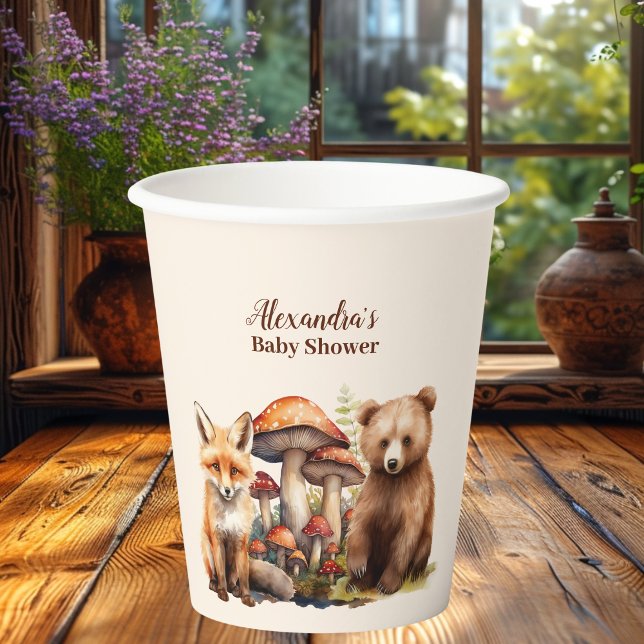 Woodland Animals Babydusche Pappbecher (Von Creator hochgeladen)