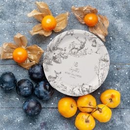 Woodland Animals Babydusche Pappteller