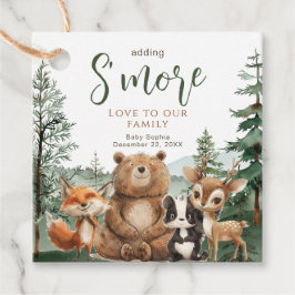 Woodland Animals Babydusche S'mores Geschenkanhänger